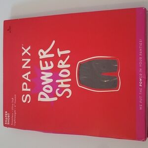 SPANX POWER SHORT  - Very Black - Size L - New in Opened Box
